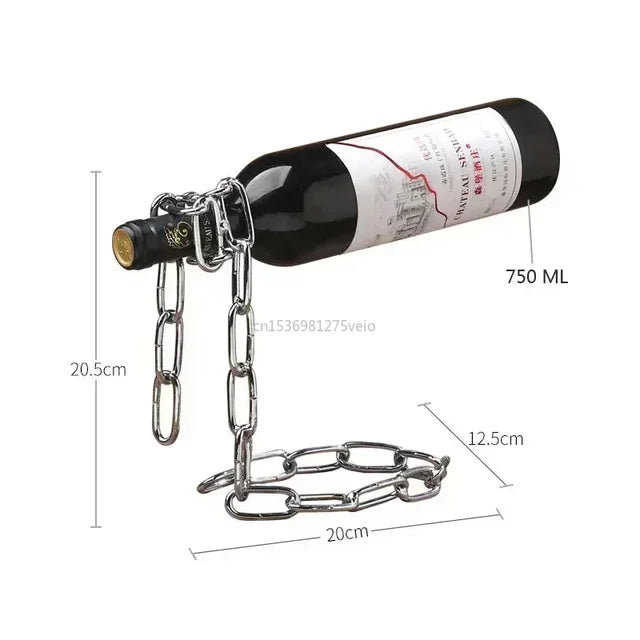 Suspension Chain Wine Bottle holder dsgndrop