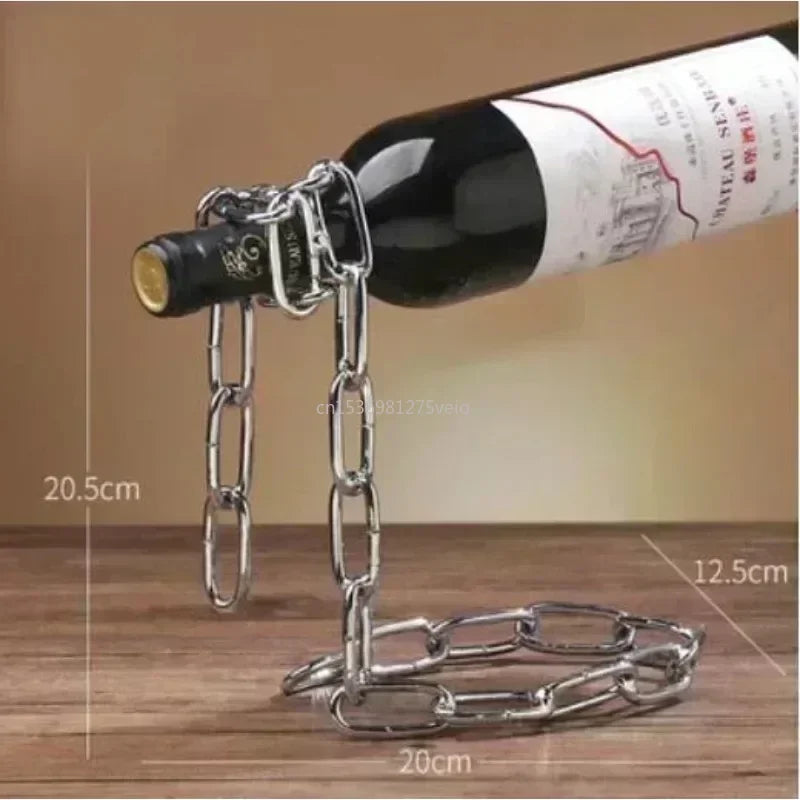 Suspension Chain Wine Bottle holder dsgndrop