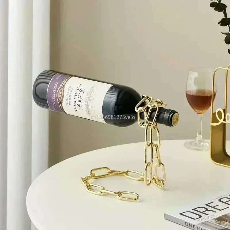 Suspension Chain Wine Bottle holder dsgndrop